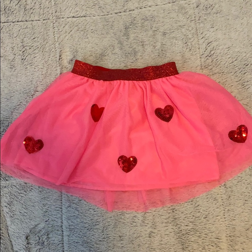 SOLD Girls heart skirt